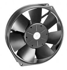 EBM Papst - 12 Volts, DC, 212 CFM, Round Tube Axial Fan - 1 Amp Rating, 5.91" High x 5.91" Wide x 1-1/2" Deep - Americas Industrial Supply