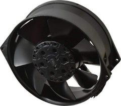 EBM Papst - 230 Volts, AC, 233 CFM, Round Tube Axial Fan - 0.2 Amp Rating, 5.91" High x 5.91" Wide x 2.17" Deep - Americas Industrial Supply