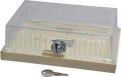 Value Collection - Plastic, Dual Base Thermostat Guard - 7-5/8" Inside Width x 2-1/8" Inside Depth x 4-1/4" Inside Height - Americas Industrial Supply