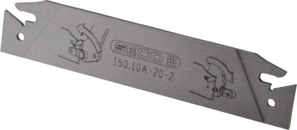 Seco - 0.843" Blade Height, 0.071" Blade Width, 4.72" OAL, Neutral Cut, Double End Indexable Cut-Off Blade - 150.10A Blade, 150.10 Series - Americas Industrial Supply