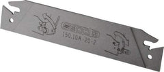 Seco - 0.843" Blade Height, 0.071" Blade Width, 4.72" OAL, Neutral Cut, Double End Indexable Cut-Off Blade - 150.10A Blade, 150.10 Series - Americas Industrial Supply