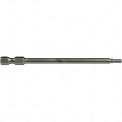 Apex - 1/8" Hex Bit - 1/4" Hex Drive, 3" OAL - Americas Industrial Supply