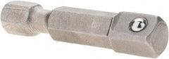 Apex - 1/4" Square Size Hex to Square Extension - 1/4" Hex Drive, 1-3/8" OAL - Americas Industrial Supply