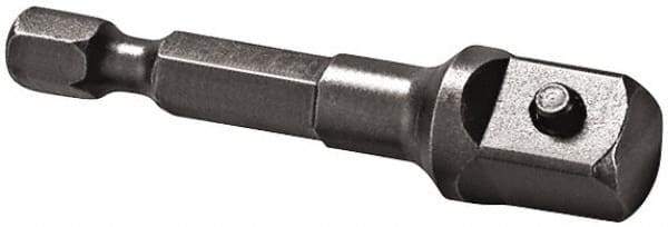 Apex - 1/2" Square Size Hex to Square Extension - 1/4" Hex Drive, 2" OAL - Americas Industrial Supply