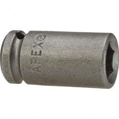 Impact Socket: 3/8″ Drive 6-Point, Satin