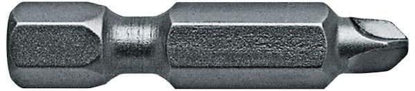 Apex - #1 Tri-Wing Bit - 1/4" Hex Drive, 1-1/4" OAL - Americas Industrial Supply