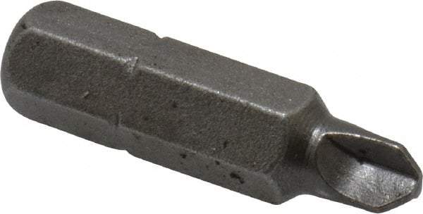 Apex - #2 Tri-Wing Bit - 1/4" Hex Drive, 1" OAL - Americas Industrial Supply