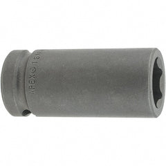 Impact Socket: Square Drive 6-Point, 57.1 mm OAL