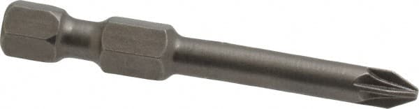 Apex - PZ.1 Posidriv Screwdriver Bit - 1/4" Hex Drive, 1-15/16" OAL - Americas Industrial Supply