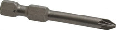 Apex - PZ.1 Posidriv Screwdriver Bit - 1/4" Hex Drive, 1-15/16" OAL - Americas Industrial Supply