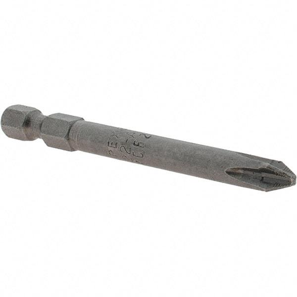 Apex - #2 Phillips Screwdriver Bit - 1/4" Hex Drive, 3/4" OAL - Americas Industrial Supply