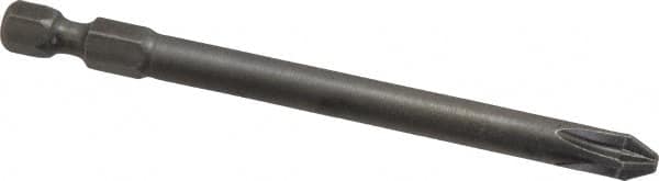 Apex - PZ.2 Posidriv Screwdriver Bit - 1/4" Hex Drive, 3-1/2" OAL - Americas Industrial Supply