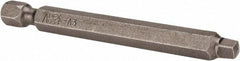 Apex - #3" Square Size Square Recess Bit - 1/4" Hex Drive, 2-3/4" OAL - Americas Industrial Supply