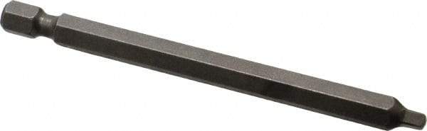 Apex - #2" Square Size Square Recess Bit - 1/4" Hex Drive, 3-1/2" OAL - Americas Industrial Supply