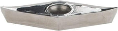 Iscar - VCGT330 AS Grade IC20 Carbide Turning Insert - Uncoated, 35° Diamond, 3/8" Inscr Circle, 3/16" Thick, 0.0079" Corner Radius - Americas Industrial Supply