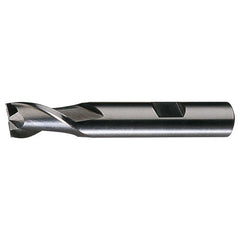 ‎3/4″ × 3/4″ × 1-5/16″ × 3-7/8″ RHS / RHC HSS HSS Single End 2-Flute Center Cutting Keyway Tolerance Finishing End Mill - TiCN