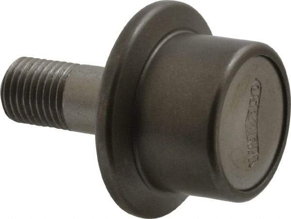 Osborn International - 1" Roller Diam x 25/32" Width, 7/16" Stud Diam x 1" Length, Flanged Concentric Stud Load Runner - Steel, 1/2" Thread Length, 7/16-20 Thread, 1-25/32" OAL, 225 Lb Dynamic Cap - Americas Industrial Supply