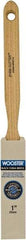 Wooster Brush - 1" Flat Hog Sash Brush - 2-7/16" Bristle Length, 5-1/8" Maple Fluted Handle - Americas Industrial Supply