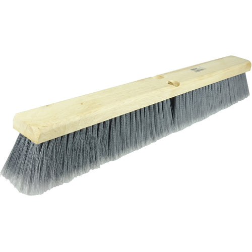 24″ Vortec Pro Fine Sweep Floor Brush, Flagged Grey Polystyrene Fill - Americas Industrial Supply