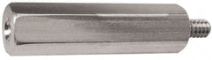 Electro Hardware - 1/4-20, 3-1/4" OAL, 1/2" Across Flats, Stainless Steel Male/Female Hex Circuit Board Standoff - Americas Industrial Supply