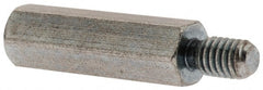 Electro Hardware - #10-32, 1-3/8" OAL, 1/2" Across Flats, Brass Male/Female Hex Circuit Board Standoff - Americas Industrial Supply