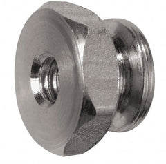 Electro Hardware - #8-32 UNC Thread, Uncoated, Grade 303 Stainless Steel Hex Thumb Nut - Americas Industrial Supply