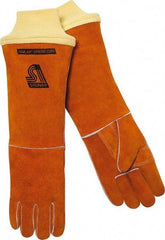 Steiner - Size XL Foam Lined Cowhide Welding Glove - 18" OAL, Wing Thumb - Americas Industrial Supply
