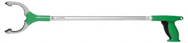 Unger - 32" Long Trash Pick Up Tool - Aluminum, Use for Bottles, Cans, Debris, Paper - Americas Industrial Supply