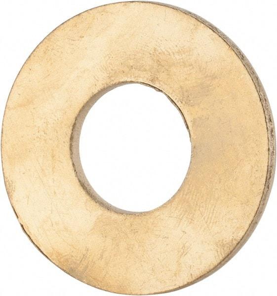 Value Collection - 3/4" Screw, Brass Standard Flat Washer - 0.812" ID x 1-7/8" OD, 0.114" Thick, Plain Finish - Americas Industrial Supply