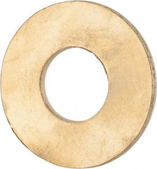 Value Collection - 3/4" Screw, Brass Standard Flat Washer - 0.812" ID x 1-7/8" OD, 0.114" Thick, Plain Finish - Americas Industrial Supply