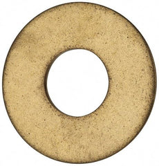 Value Collection - 7/8" Screw, Brass Standard Flat Washer - 0.937" ID x 2-1/4" OD, 0.128" Thick, Plain Finish - Americas Industrial Supply