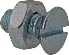 Value Collection - 5/16-18 UNC, 3/4" OAL Slotted Drive Machine Screw - Flat Head, Grade 2 Steel, Zinc-Plated Finish, Without Washer - Americas Industrial Supply