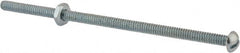 Value Collection - #10-24 UNC, 4-1/2" Length Under Head Slotted Drive Machine Screw - Round Head, Grade 2 Steel, Zinc-Plated Finish, Without Washer - Americas Industrial Supply