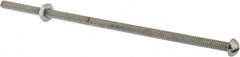 Value Collection - #10-24 UNC, 6" Length Under Head Slotted Drive Machine Screw - Round Head, Grade 2 Steel, Zinc-Plated Finish, Without Washer - Americas Industrial Supply