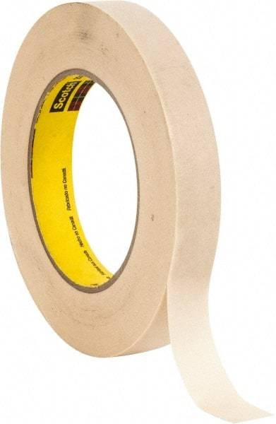 3M - 3/4" Wide x 60 Yd Long Tan Paper Masking Tape - Series 234, 5.9 mil Thick, 27 In/Lb Tensile Strength - Americas Industrial Supply