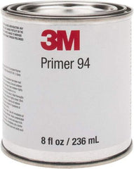 3M - 236.5 mL, Light Yellow Adhesive Primer - For Use with 3M Tapes - Americas Industrial Supply