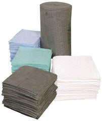 PRO-SAFE - 33 Gal Capacity per Package, Oil Only Pad - 19" Long x 17" Wide, White, Polypropylene - Americas Industrial Supply