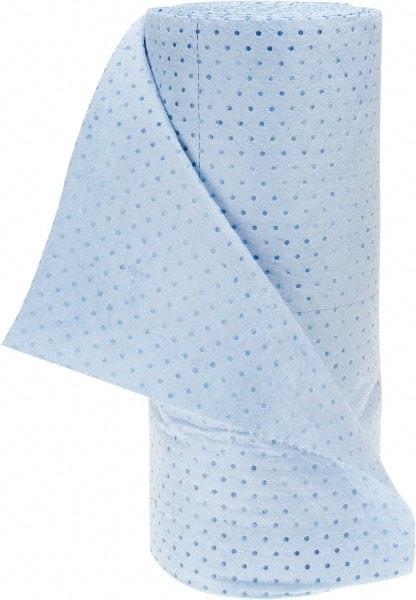 PRO-SAFE - 58 Gal Capacity per Package, Oil Only Roll - 150' Long x 30" Wide, Blue, Polypropylene - Americas Industrial Supply