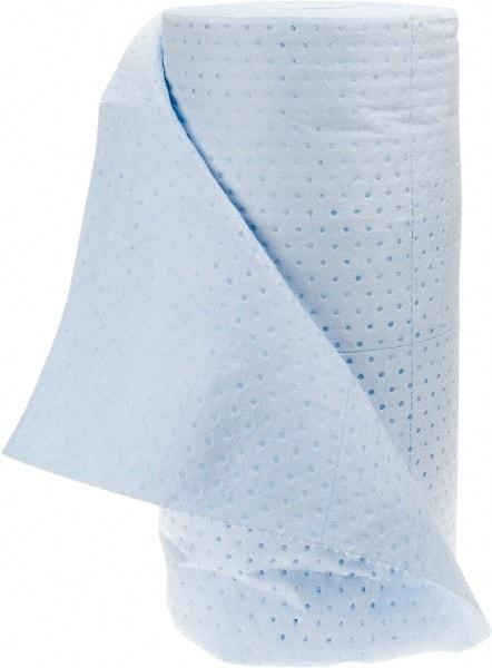 PRO-SAFE - 60 Gal Capacity per Package, Oil Only Roll - 150' Long x 30" Wide, Blue, Polypropylene - Americas Industrial Supply