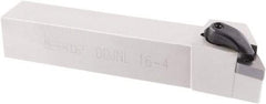 Iscar - DDJN, Left Hand Cut, 7° Lead Angle, 1" Shank Height x 1" Shank Width, Negative Rake Indexable Turning Toolholder - 6" OAL, DNMG Insert Compatibility, Series R-Clamp - Americas Industrial Supply