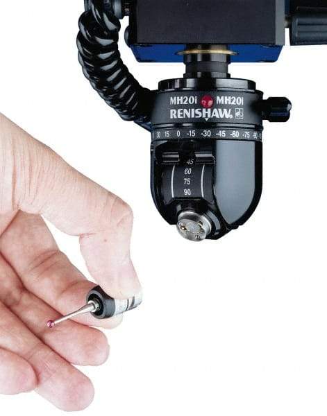 Renishaw - 2 Piece, 0.5 micro m Accuracy, Medium Force CMM Probe and Stylus Module - Includes Medium Force Module for MH 20I Probe Head - Americas Industrial Supply