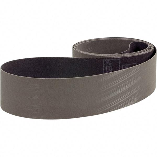 3M - 4" Wide x 132" OAL, A30 Grit, Aluminum Oxide Abrasive Belt - Aluminum Oxide, Coated, Cloth Backing, Dry, Series 237AA - Americas Industrial Supply