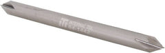 Made in USA - 3/16" Diam 4 Flute Double End Solid Carbide Chamfer Mill - Americas Industrial Supply