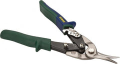 Irwin - 1-5/16" Length of Cut, Right Pattern Aviation Snip - 10" OAL, ProTouch Handle, 18 AWG Steel Capacity - Americas Industrial Supply