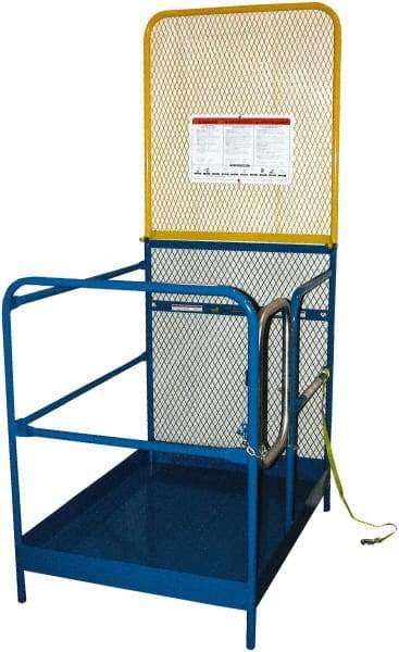 Vestil - 89" Platform - Forklift Work Platform, 1,000 Lb Capacity, 89-5/8" Platform Height, 36" Base Width x 36" Base Depth - Americas Industrial Supply