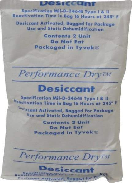 Made in USA - 2 Ounce Desiccant Packet - Silica Gel - Americas Industrial Supply