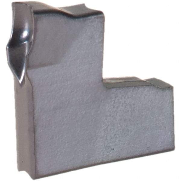 Iscar - TAG UT IC908 Grade, 0.0787" Cutting Width, Carbide Cutoff Insert - Neutral Lead Angle, 0.0079" Cnr Rad, TiAlN Coated, Single End - Americas Industrial Supply