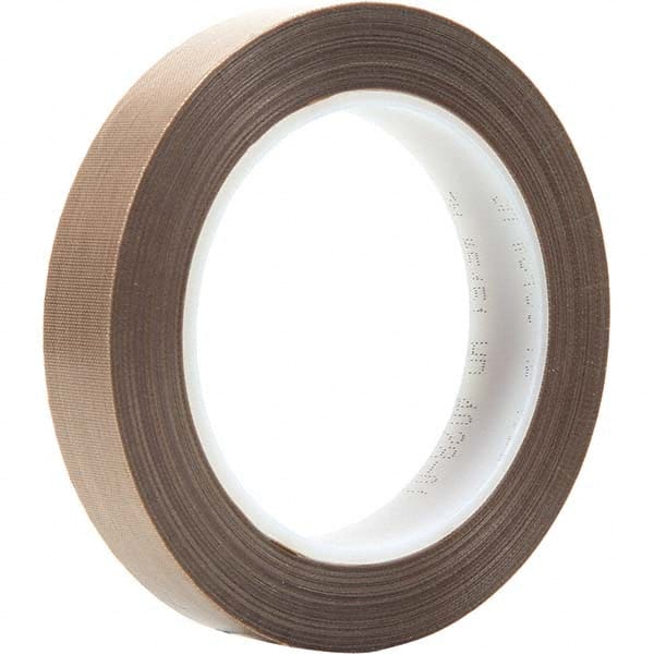 3M - 36 Yd x 3/4" Brown PTFE Film Tape - Americas Industrial Supply