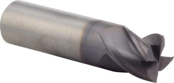 M.A. Ford - 5/8", 5/8" LOC, 5/8" Shank Diam, 3" OAL, 4 Flute, Solid Carbide Square End Mill - Single End, ALtima Finish, 35/38° Helix, Centercutting, Right Hand Cut, Right Hand Flute, Series 177 - Americas Industrial Supply