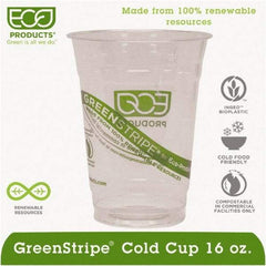 ECO PRODUCTS - Renewable & Compostable Cold Cups - 16 oz - Clear - Americas Industrial Supply